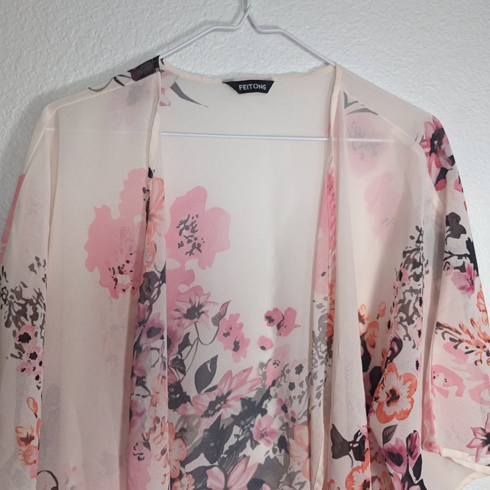 floral light kimono